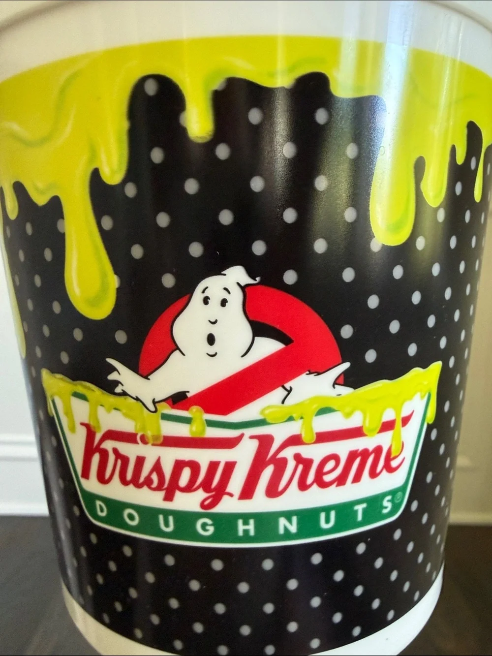 Krispy Kreme Ghostbusters 30th Anniversary Bucket Promotional Slimer Collectible